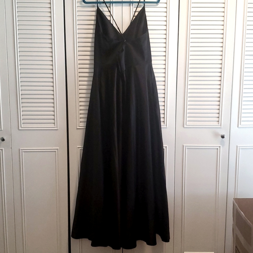 David's Bridal Elegant Black Wedding Dress - Picture 2 of 6
